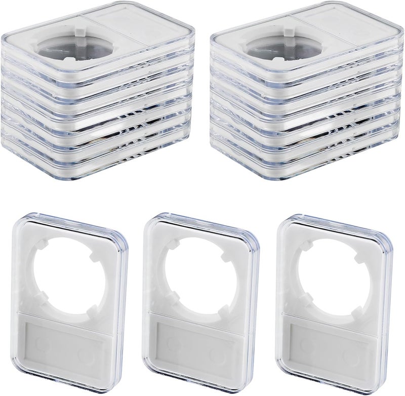 TJWODO 10-Pack Coin Slab Display Holder, Storage Case for Morgan, Peace, IKE Silver 38mm Dollar Coin, Organize Your Coin Collection with Clear Acrylic Cases - Image 1